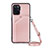 Coque Luxe Cuir Housse Etui Y02B pour Oppo A94 4G Or Rose