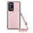 Coque Luxe Cuir Housse Etui Y02B pour Oppo Reno6 Pro 5G Or Rose