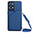 Coque Luxe Cuir Housse Etui Y02B pour Oppo Reno7 Pro 5G Bleu