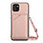 Coque Luxe Cuir Housse Etui Y02B pour Samsung Galaxy A03 Or Rose