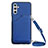 Coque Luxe Cuir Housse Etui Y02B pour Samsung Galaxy A04s Bleu