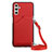 Coque Luxe Cuir Housse Etui Y02B pour Samsung Galaxy A04s Rouge