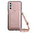 Coque Luxe Cuir Housse Etui Y02B pour Samsung Galaxy A13 5G Or Rose