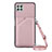 Coque Luxe Cuir Housse Etui Y02B pour Samsung Galaxy A22s 5G Or Rose