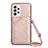 Coque Luxe Cuir Housse Etui Y02B pour Samsung Galaxy A33 5G Or Rose