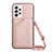 Coque Luxe Cuir Housse Etui Y02B pour Samsung Galaxy A53 5G Or Rose