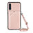 Coque Luxe Cuir Housse Etui Y02B pour Samsung Galaxy A70 Or Rose