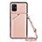 Coque Luxe Cuir Housse Etui Y02B pour Samsung Galaxy A71 4G A715 Or Rose