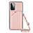 Coque Luxe Cuir Housse Etui Y02B pour Samsung Galaxy A72 5G Or Rose