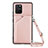 Coque Luxe Cuir Housse Etui Y02B pour Samsung Galaxy A91 Or Rose