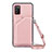 Coque Luxe Cuir Housse Etui Y02B pour Samsung Galaxy F02S SM-E025F Or Rose