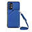 Coque Luxe Cuir Housse Etui Y02B pour Samsung Galaxy M32 5G Bleu