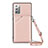 Coque Luxe Cuir Housse Etui Y02B pour Samsung Galaxy Note 20 5G Or Rose