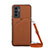 Coque Luxe Cuir Housse Etui Y02B pour Vivo V23e Marron