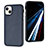 Coque Luxe Cuir Housse Etui Y03B pour Apple iPhone 15 Bleu