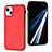 Coque Luxe Cuir Housse Etui Y03B pour Apple iPhone 15 Rouge