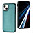 Coque Luxe Cuir Housse Etui Y03B pour Apple iPhone 15 Vert