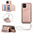 Coque Luxe Cuir Housse Etui Y03B pour Samsung Galaxy A03 Or Rose