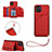 Coque Luxe Cuir Housse Etui Y03B pour Samsung Galaxy A03 Rouge