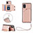 Coque Luxe Cuir Housse Etui Y03B pour Samsung Galaxy A31 Or Rose