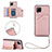 Coque Luxe Cuir Housse Etui Y03B pour Samsung Galaxy A42 5G Or Rose