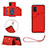 Coque Luxe Cuir Housse Etui Y03B pour Samsung Galaxy M40S Rouge