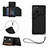 Coque Luxe Cuir Housse Etui Y03B pour Samsung Galaxy M80S Noir