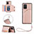 Coque Luxe Cuir Housse Etui Y03B pour Samsung Galaxy M80S Or Rose