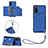 Coque Luxe Cuir Housse Etui Y03B pour Samsung Galaxy S20 5G Bleu