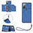 Coque Luxe Cuir Housse Etui Y03B pour Samsung Galaxy S20 FE 4G Bleu