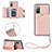 Coque Luxe Cuir Housse Etui Y03B pour Samsung Galaxy S20 FE 4G Or Rose