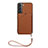 Coque Luxe Cuir Housse Etui Y03B pour Samsung Galaxy S21 5G Marron