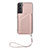 Coque Luxe Cuir Housse Etui Y03B pour Samsung Galaxy S21 5G Or Rose