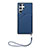 Coque Luxe Cuir Housse Etui Y03B pour Samsung Galaxy S21 Ultra 5G Bleu