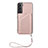 Coque Luxe Cuir Housse Etui Y03B pour Samsung Galaxy S22 5G Or Rose