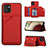 Coque Luxe Cuir Housse Etui Y04B pour Samsung Galaxy A03 Rouge