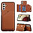 Coque Luxe Cuir Housse Etui Y04B pour Samsung Galaxy A13 5G Marron