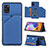 Coque Luxe Cuir Housse Etui Y04B pour Samsung Galaxy A31 Bleu