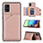 Coque Luxe Cuir Housse Etui Y04B pour Samsung Galaxy A71 4G A715 Or Rose