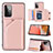 Coque Luxe Cuir Housse Etui Y04B pour Samsung Galaxy A72 5G Or Rose