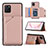 Coque Luxe Cuir Housse Etui Y04B pour Samsung Galaxy A81 Or Rose