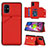 Coque Luxe Cuir Housse Etui Y04B pour Samsung Galaxy M51 Rouge