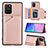 Coque Luxe Cuir Housse Etui Y04B pour Samsung Galaxy M80S Or Rose