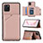 Coque Luxe Cuir Housse Etui Y04B pour Samsung Galaxy Note 10 Lite Or Rose
