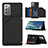 Coque Luxe Cuir Housse Etui Y04B pour Samsung Galaxy Note 20 5G Noir