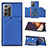 Coque Luxe Cuir Housse Etui Y04B pour Samsung Galaxy Note 20 Ultra 5G Bleu