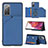 Coque Luxe Cuir Housse Etui Y04B pour Samsung Galaxy S20 FE (2022) 5G Bleu