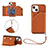 Coque Luxe Cuir Housse Etui Y06B pour Apple iPhone 13 Marron