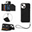 Coque Luxe Cuir Housse Etui Y06B pour Apple iPhone 13 Noir