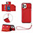 Coque Luxe Cuir Housse Etui Y06B pour Apple iPhone 14 Pro Rouge